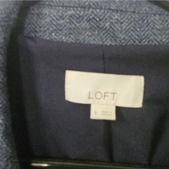 Loft  blue blazer with elbow patches size 8 excellent condition - Picture 4 of 5